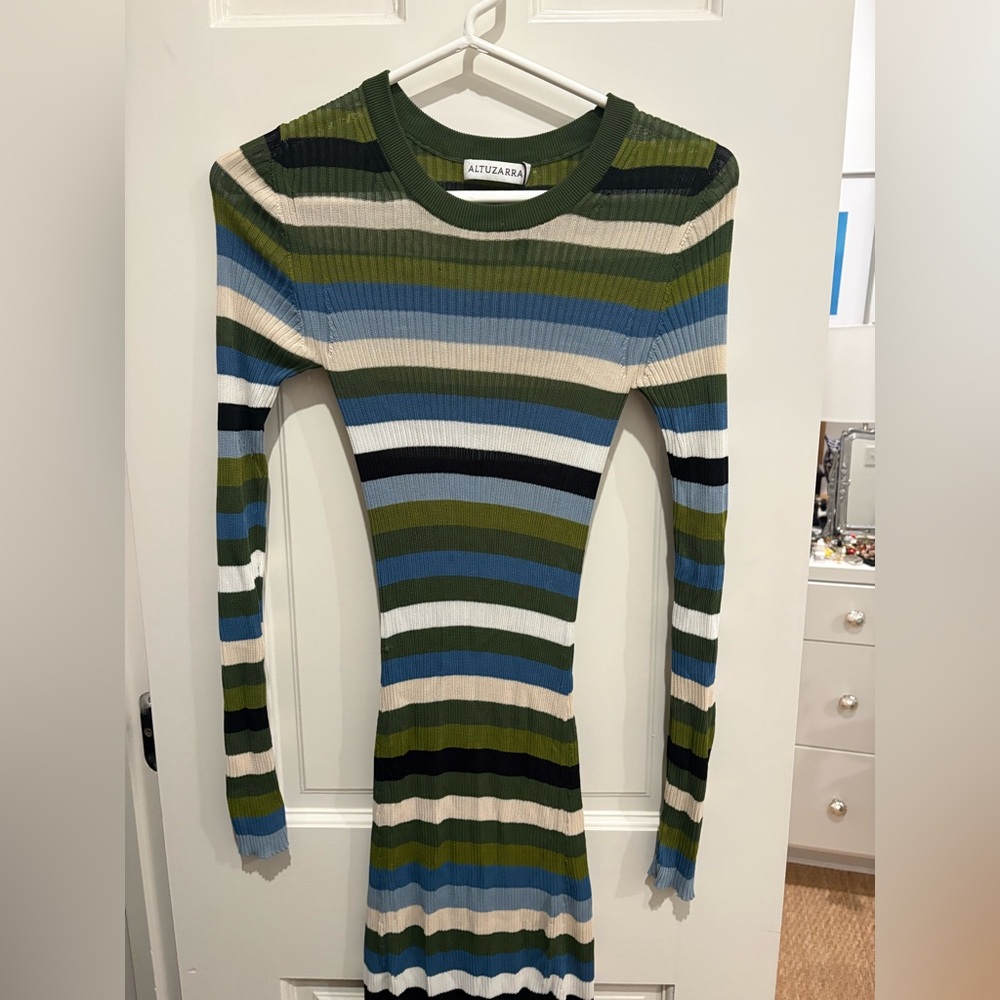 Altuzarra Multicolor Striped Knit Dress